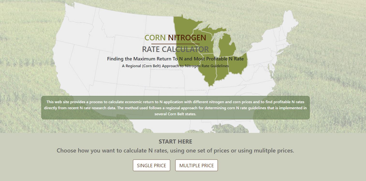 Corn Nitrogen Rate Calculator 2